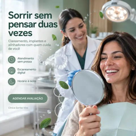 Anúncio de clínica odontológica