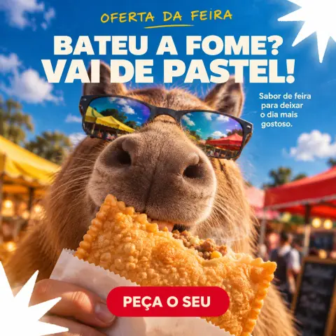 Oferta de pastel de feira