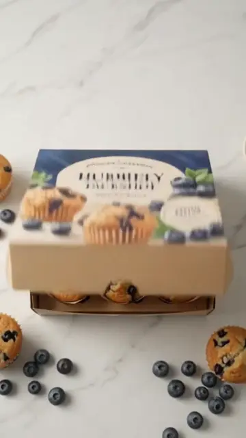 Vídeo de muffins feito a partir de storyboard