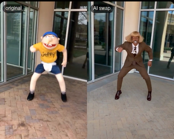 Comparativo Real: Vídeo Original do Jeffy vs Troca com Lil Jean Dançando